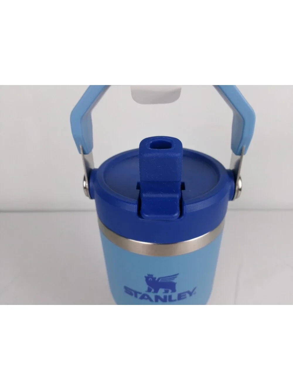 Stanley IceFlow Flip Straw Tumbler 14oz 410mL Blue Stainless Steel NWT